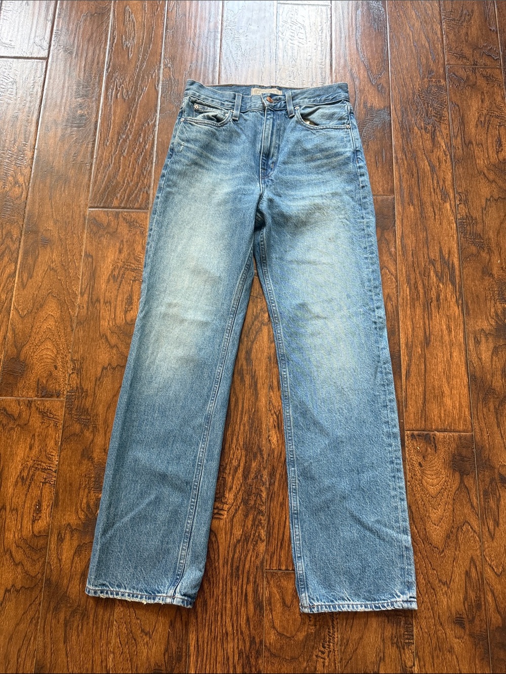 Women’s Point Sur J crew Straight-Leg Denim Jeans in Light Blue Wash, size 25